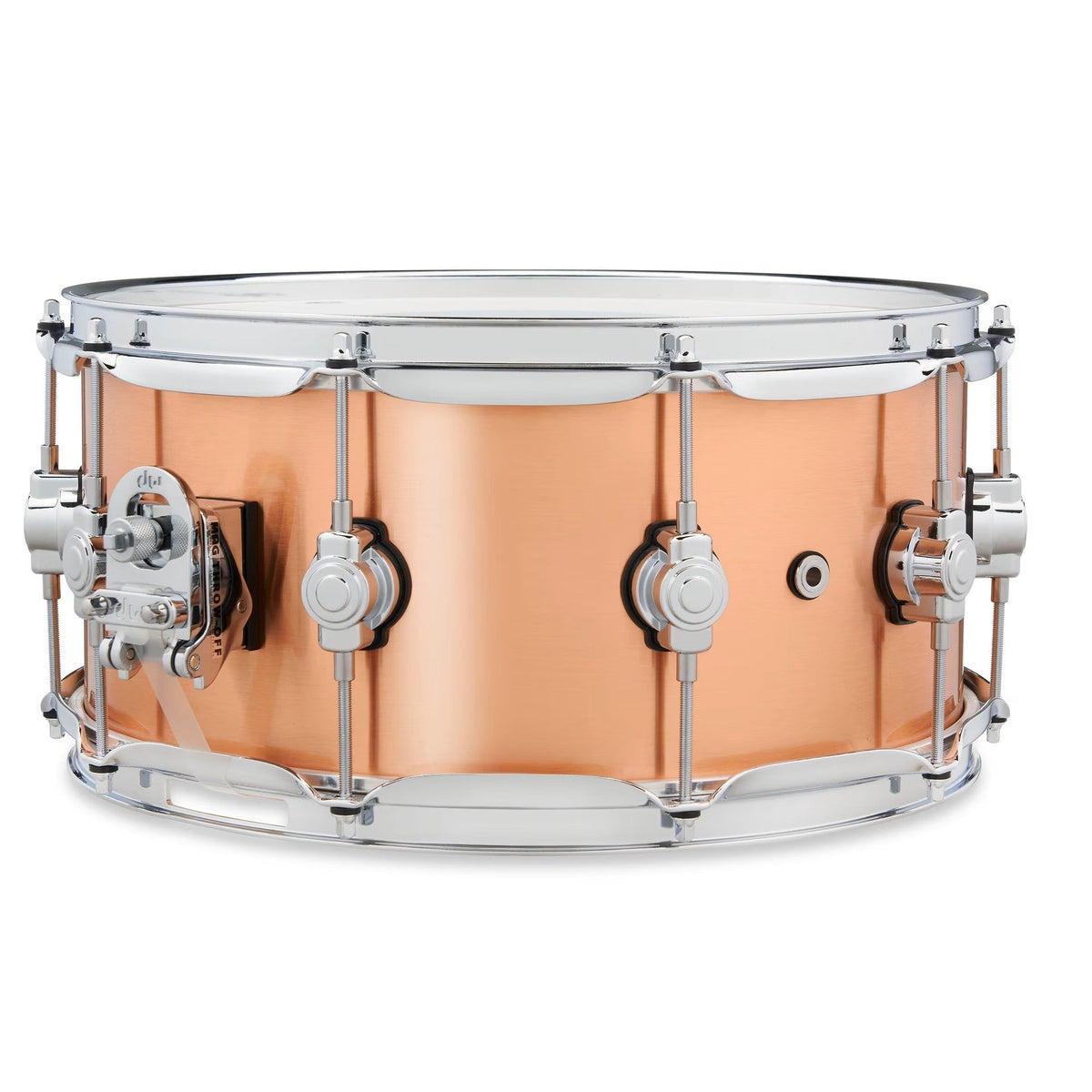 DW 6.5 x 14-Inch Performance Series Polished Copper Snare Drum - View 3 | MusicMarket