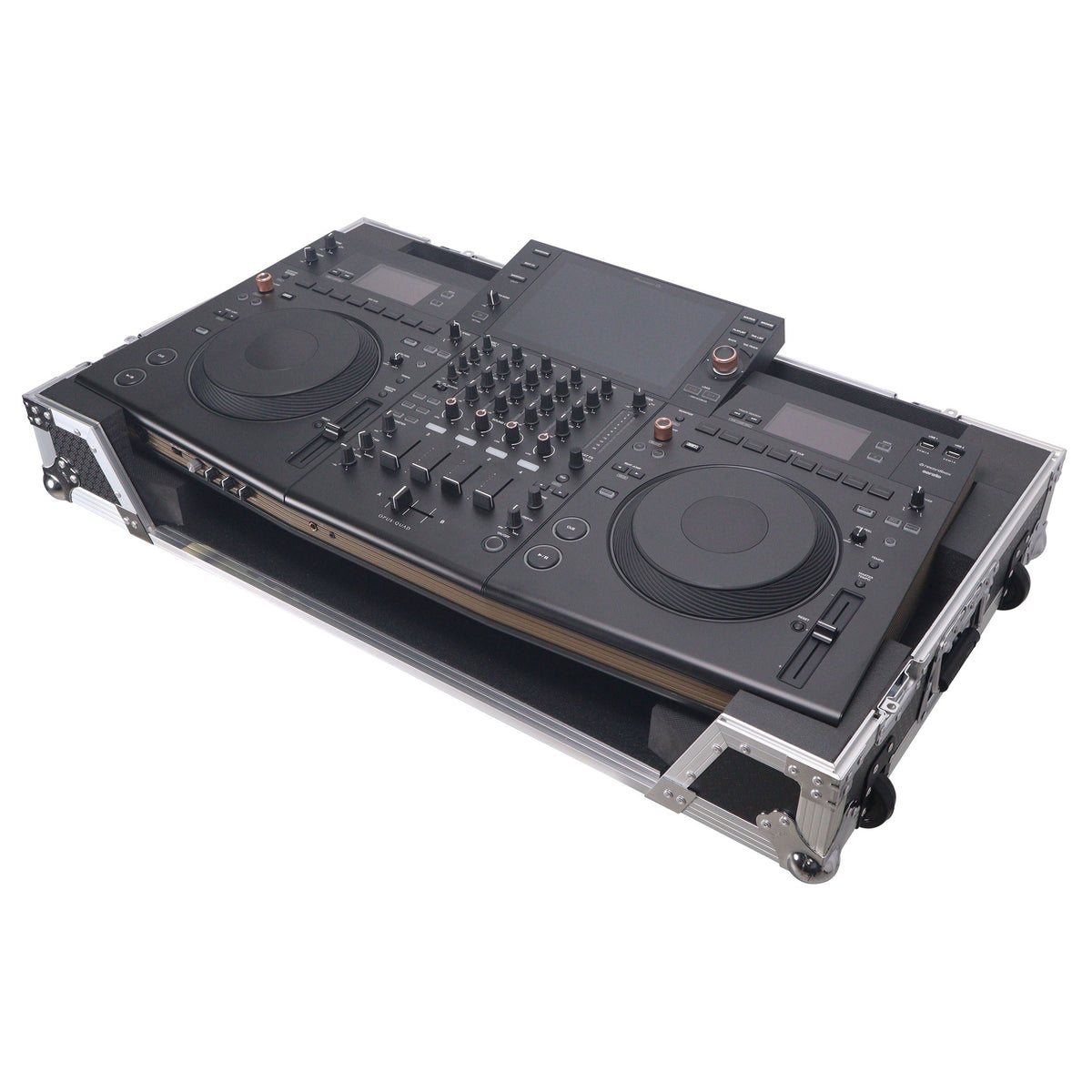 ProX XS-OPUSQUADW ATA Flight Style Road Case with 1U Rack Space and Wheels - View 5 | MusicMarket