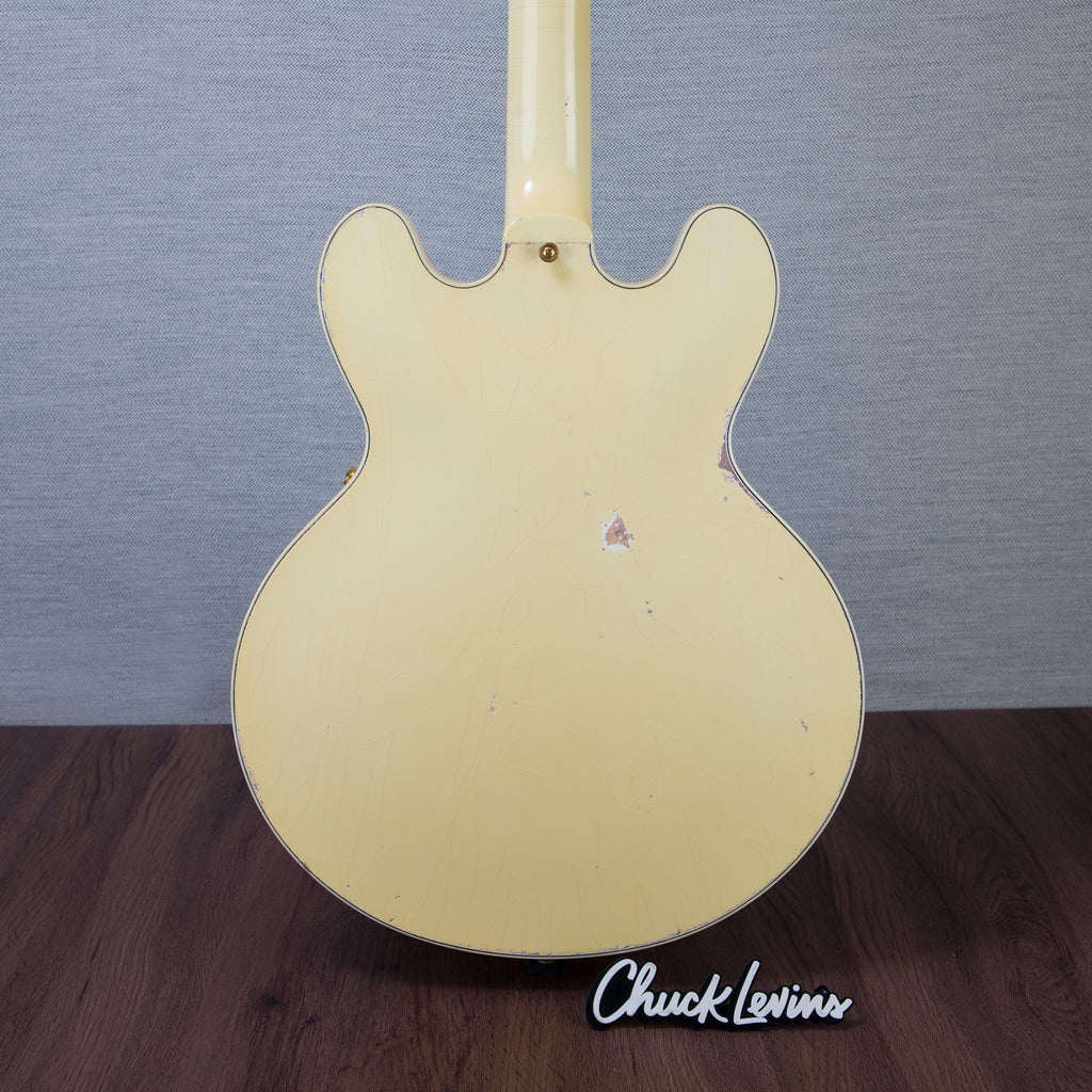 Gibson Custom Shop Murphy Lab 59' ES-335 Semi-Hollowbody Electric Guitar - Heavy Aging Classic White - #A960269 -