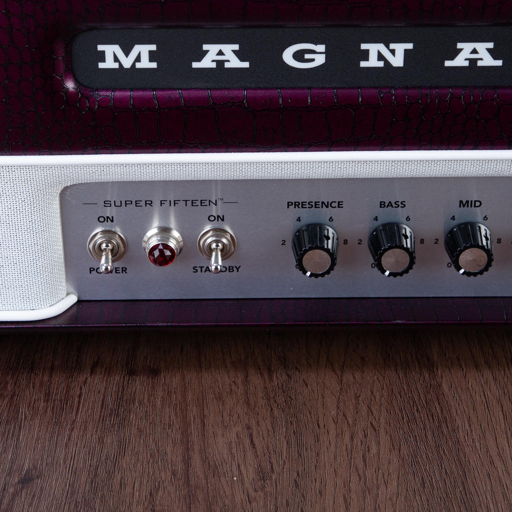 Magnatone Super Fifteen 15-Watt Tube Guitar Amplfier Head - Purple - View 2 | MusicMarket