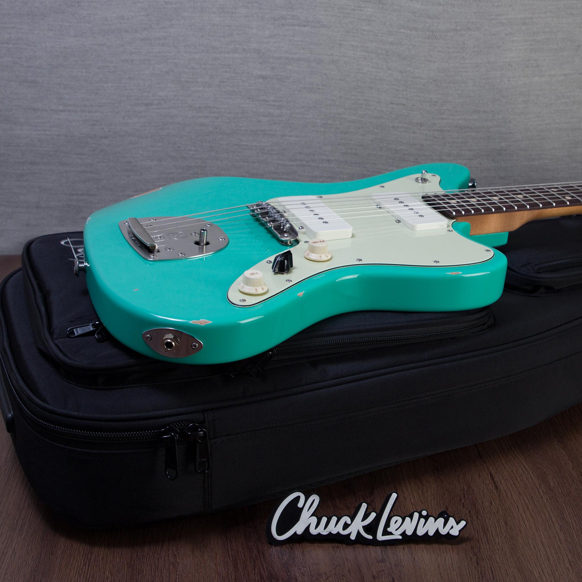 Suhr Limited Edition Classic JM Antique Funk Electric Guitar - Surf Green - #89445 - View 9 | MusicMarket