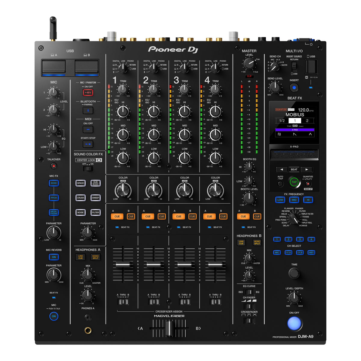 Pioneer DJ DJM-A9 Professional 4-Channel DJ Mixer - MusicMarket