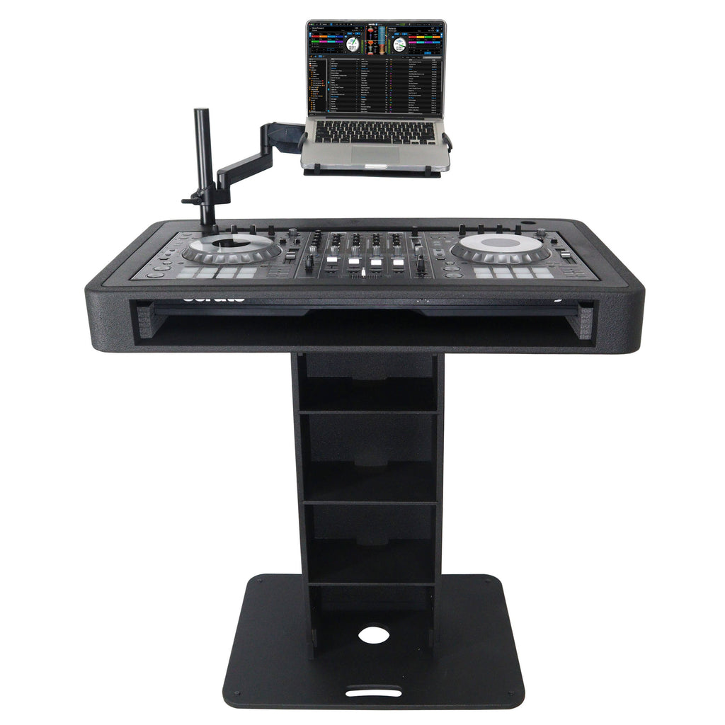 ProX XZF-DJCTBL Control Tower DJ Podium for Pioneer DDJ-REV7 XDJ-XZ FLX10 RANE Four - Black Finish - View 7 |