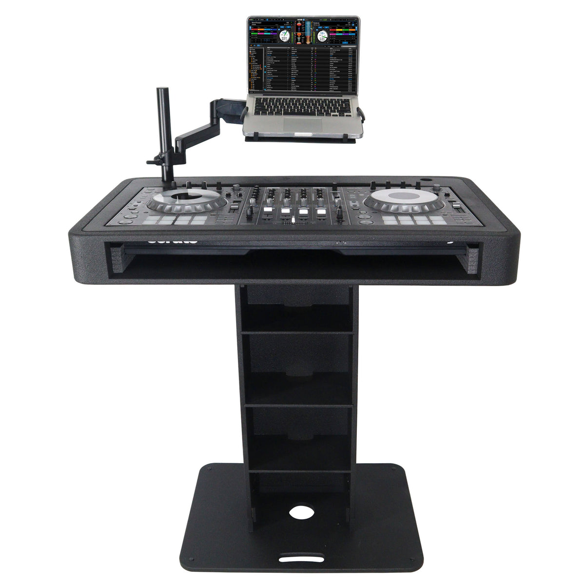 ProX XZF-DJCTBL Control Tower DJ Podium for Pioneer DDJ-REV7 XDJ-XZ FLX10 RANE Four - Black Finish - View 7 |