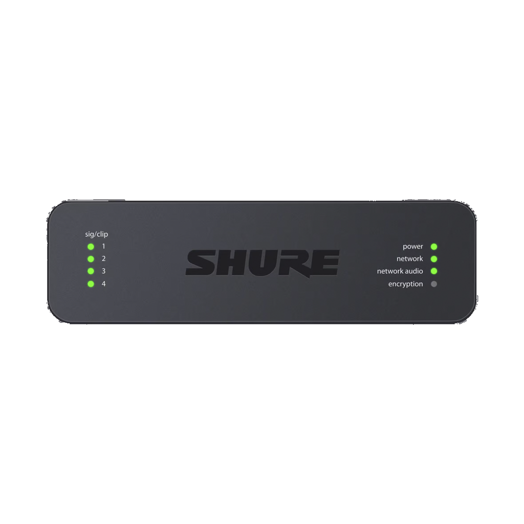 Shure Microflex Advance 4-Channel Dante Mic/Line Audio Network Interface Unit, Block Inputs - Open Box, Mint -
