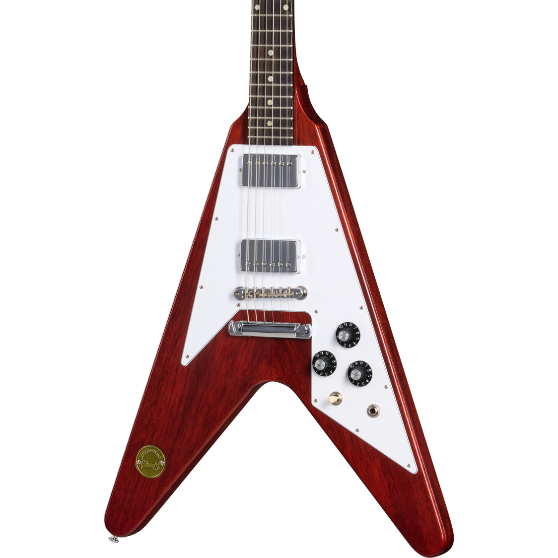 Gibson Custom 1971 Flying V Medallion Reissue Electric Guitar VOS - Medallion Cherry - MusicMarket