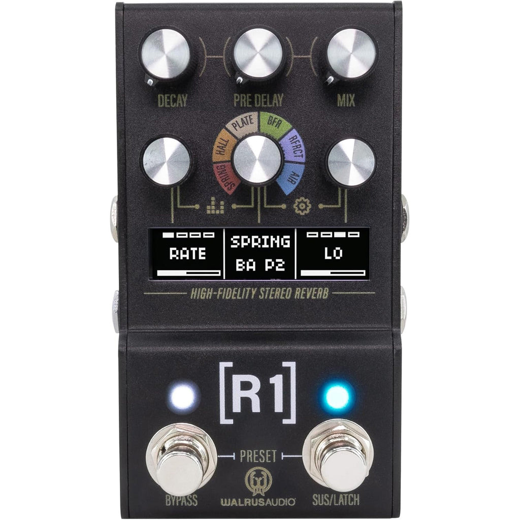 Walrus Audio Mako MKII R1 High-Fidelity Stereo Reverb Pedal - MusicMarket