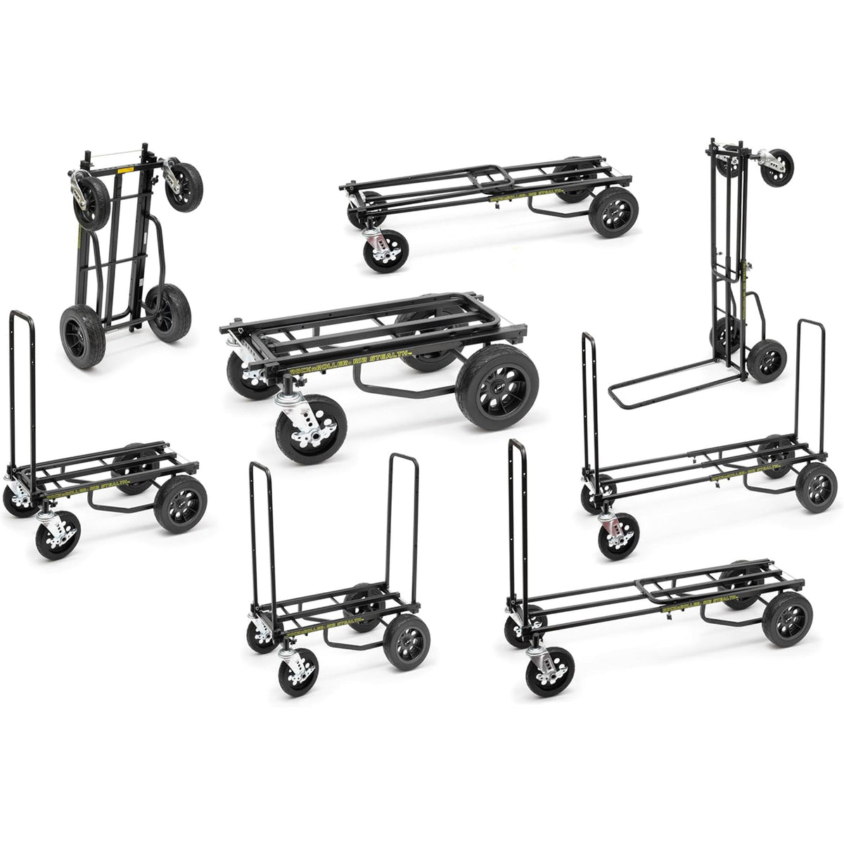 Rock-N-Roller R12STEALTH - All Terrain Stealth, 8-in-1 Folding Multi-Cart - View 2 | MusicMarket