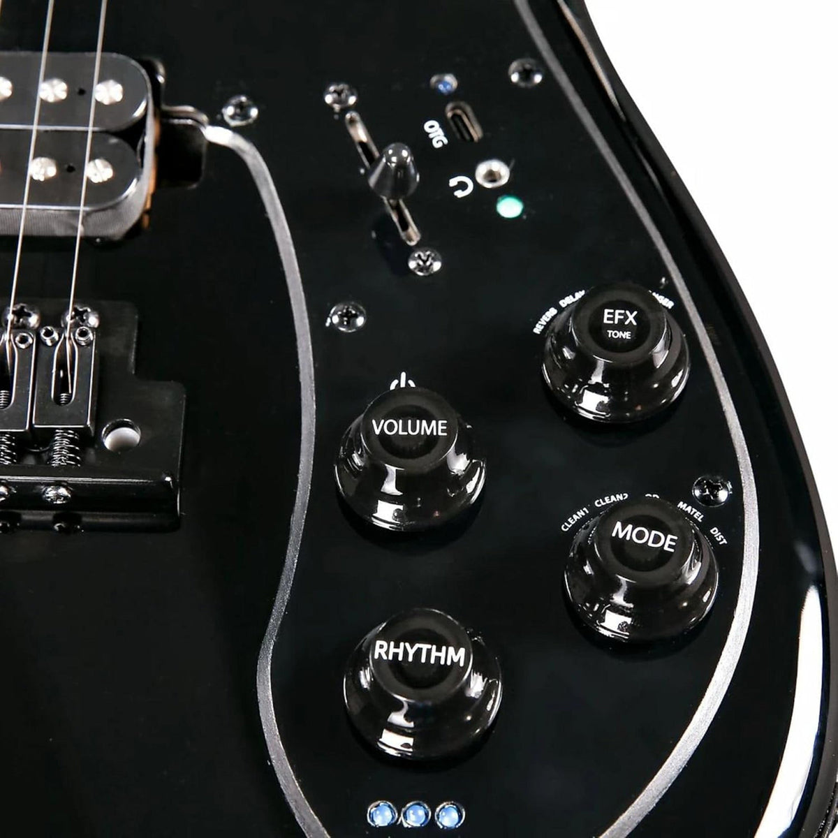 Tyma Guitars E7 Smart Guitar All-In-One Guitar - Moon Shadow Black - View 7 | MusicMarket