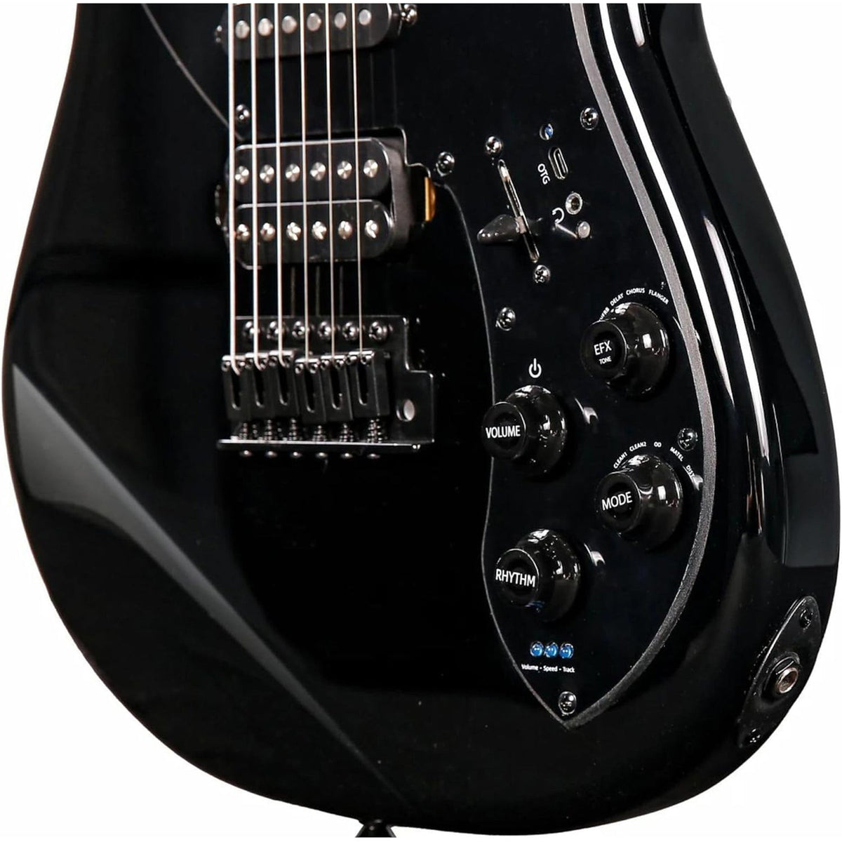 Tyma Guitars E7 Smart Guitar All-In-One Guitar - Moon Shadow Black - View 5 | MusicMarket