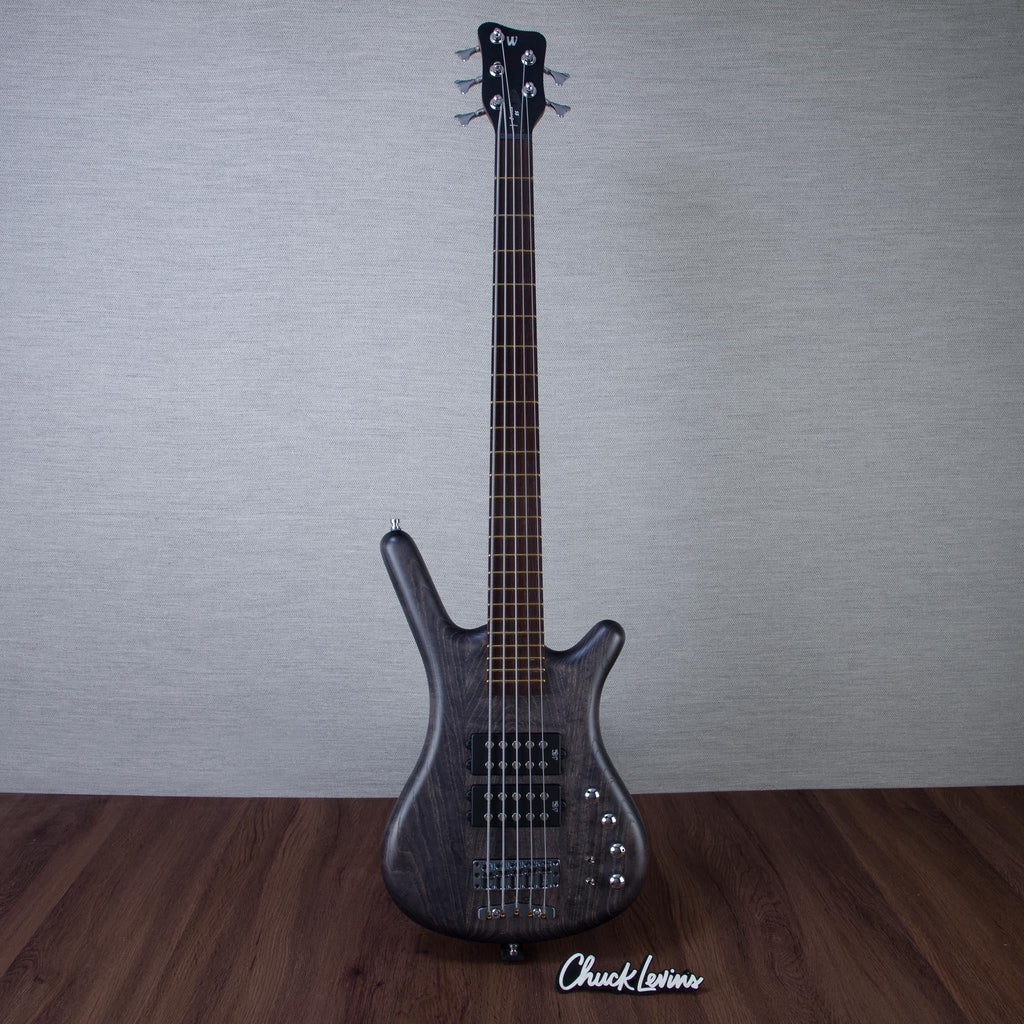 Warwick Corvette 5-String Electric Bass Guitar - Nirvana Black Transparent Satin - #GPS E 013106-24 - View 2 |