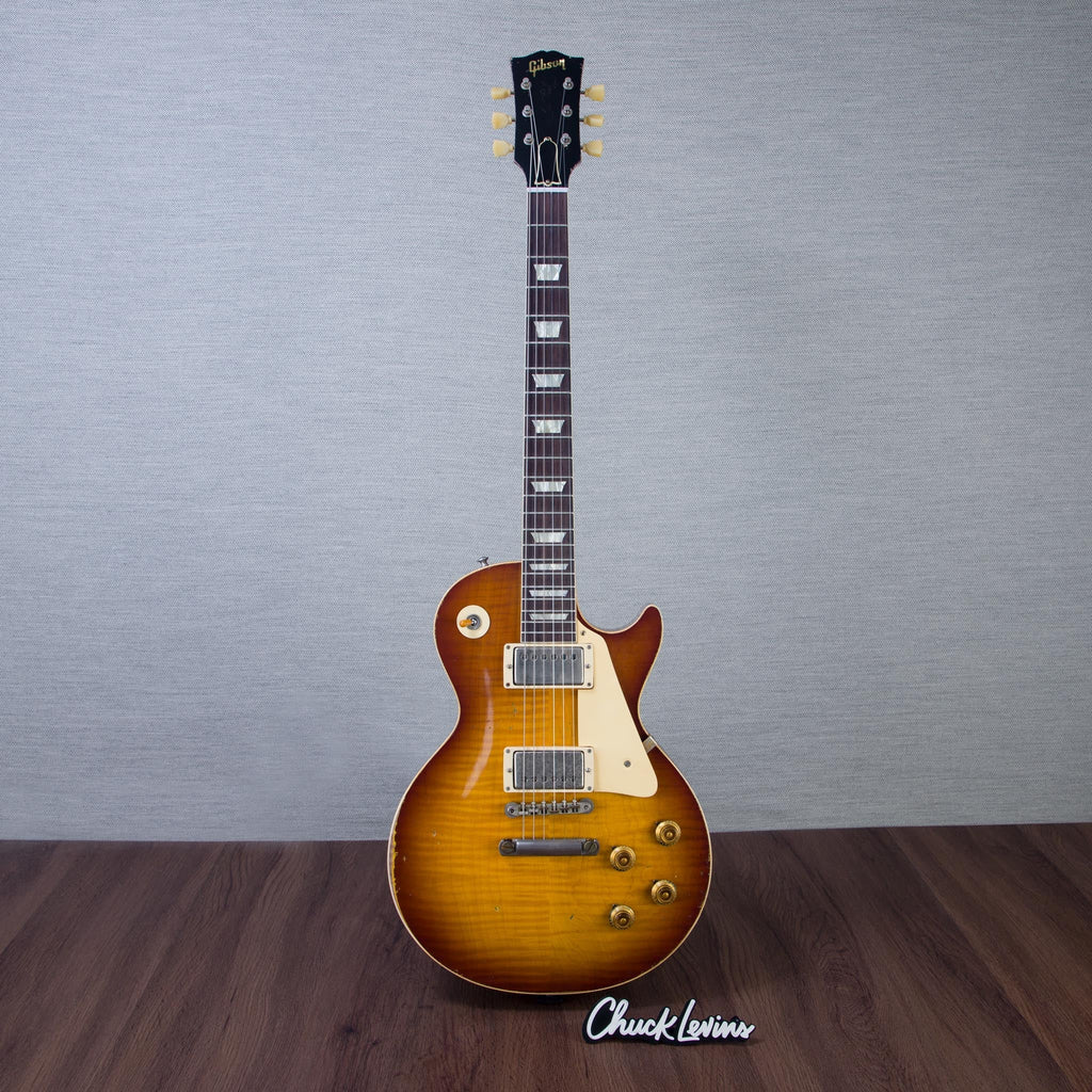 Gibson Custom Shop Murphy Lab 1959 Les Paul Standard Reissue Electric Guitar - Heavy Aged Golden Poppy Burst -