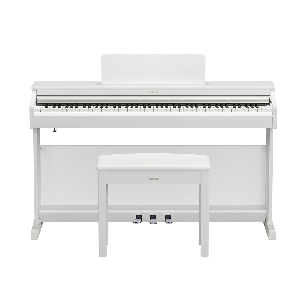 Yamaha Arius YDP166WH 88-Key Weighted Digital Piano - White - View 4 | MusicMarket