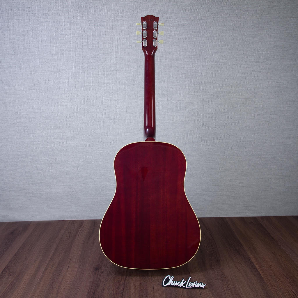 Gibson J160-E Original Mahogany/Spruce Acoustic Electric Guitar - Vintage Sunburst - #23395018 - View 6 | MusicMarket