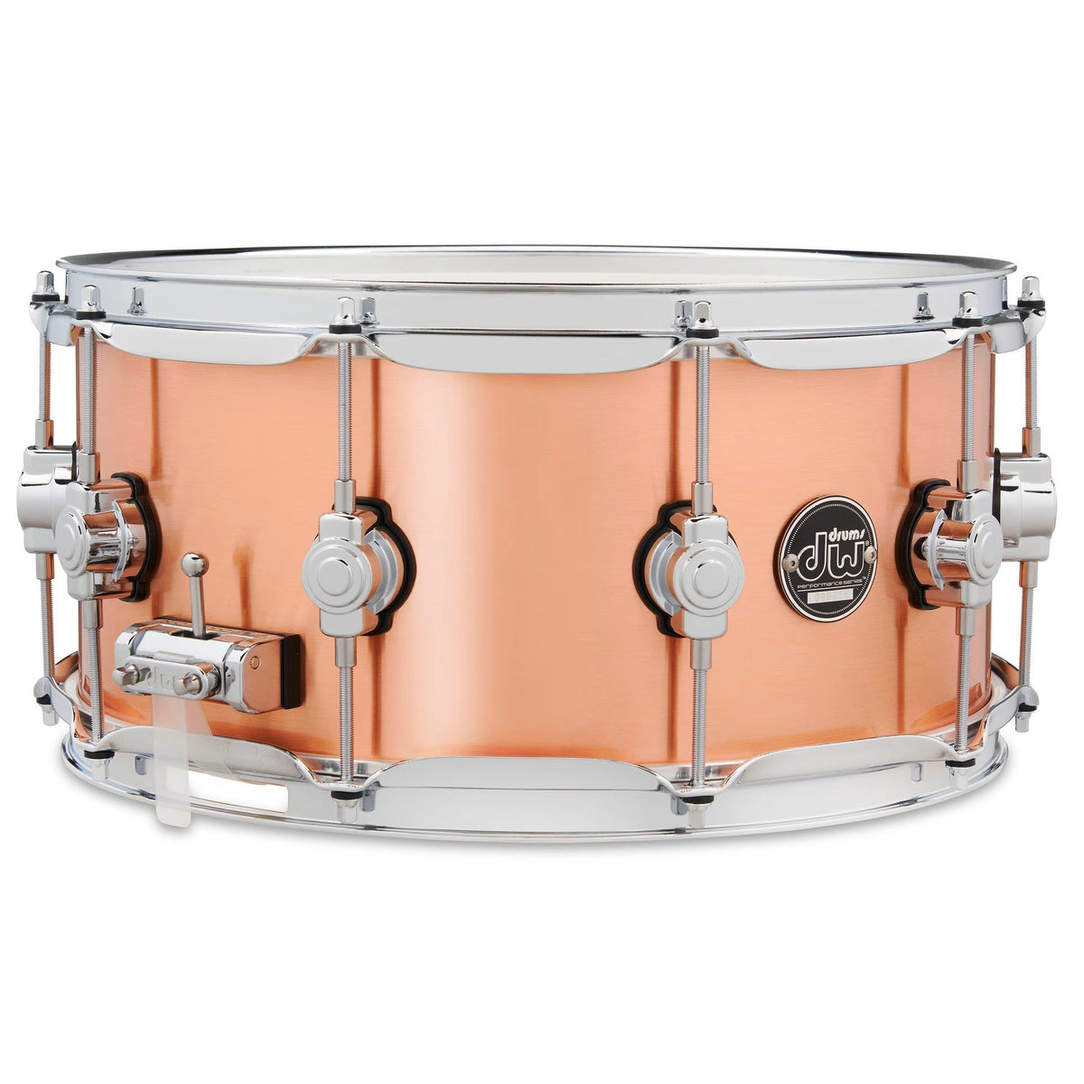 DW 6.5 x 14-Inch Performance Series Polished Copper Snare Drum - View 2 | MusicMarket