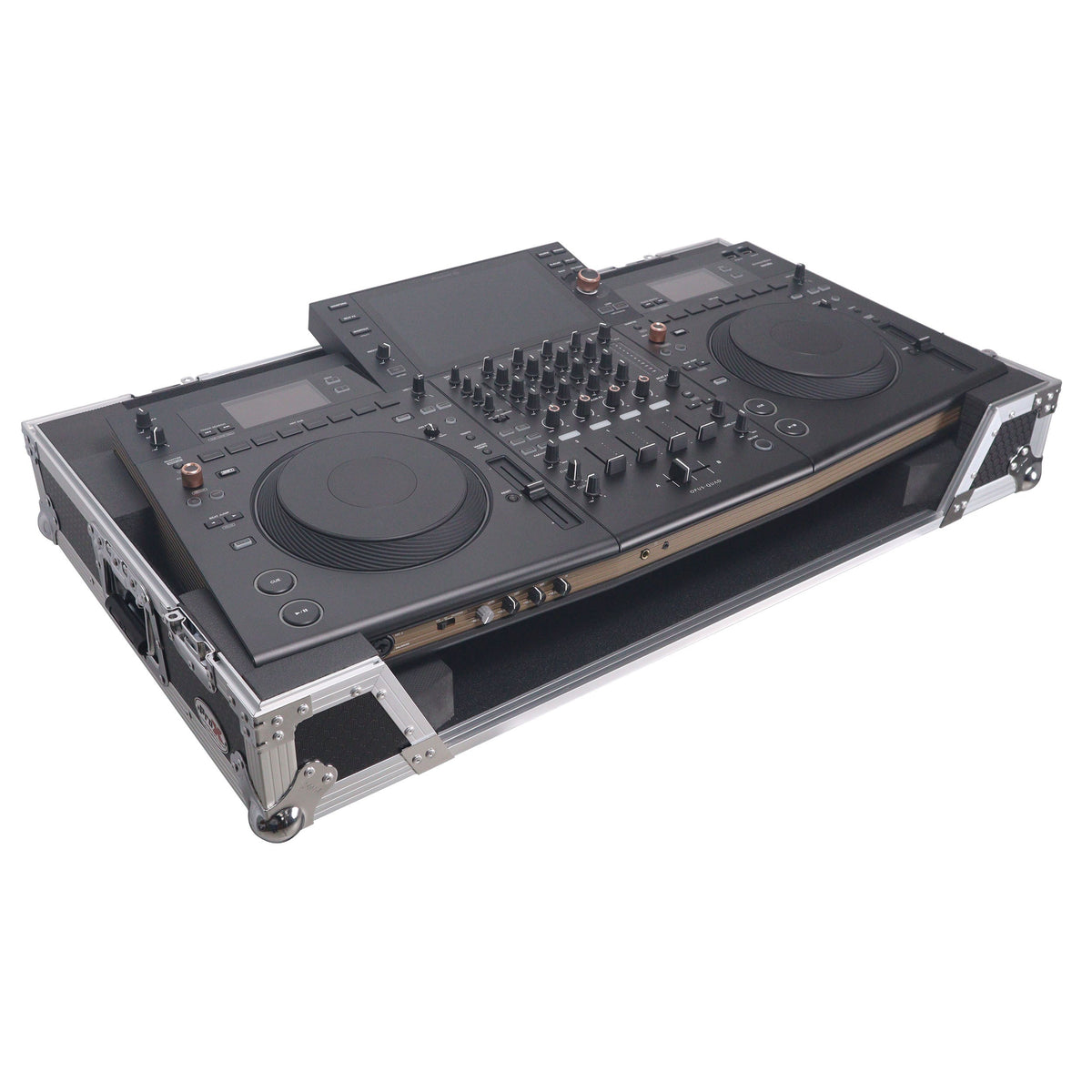 ProX XS-OPUSQUADW ATA Flight Style Road Case with 1U Rack Space and Wheels - View 4 | MusicMarket