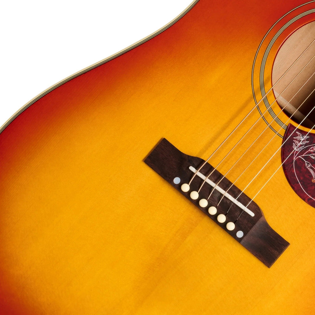 Epiphone Hummingbird Standard EC Acoustic-Electric Guitar - Cherry Sunburst - View 8 | MusicMarket