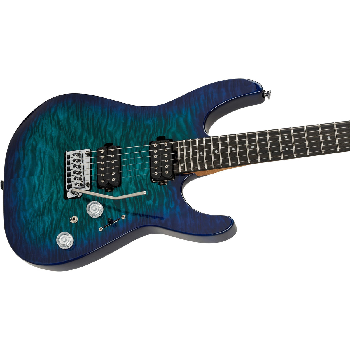 Charvel Pro-Mod Plus DK24 Dinky Electric Guitar - Chlorine Burst - View 4 | MusicMarket