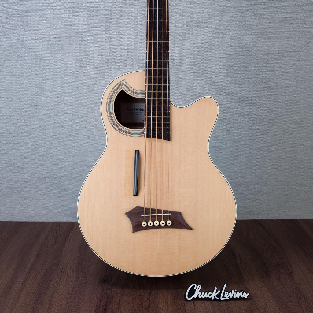Warwick RockBass Alien Standard 5-String Acoustic Electric Bass Guitar - Natural Transparent Satin - #WAC C