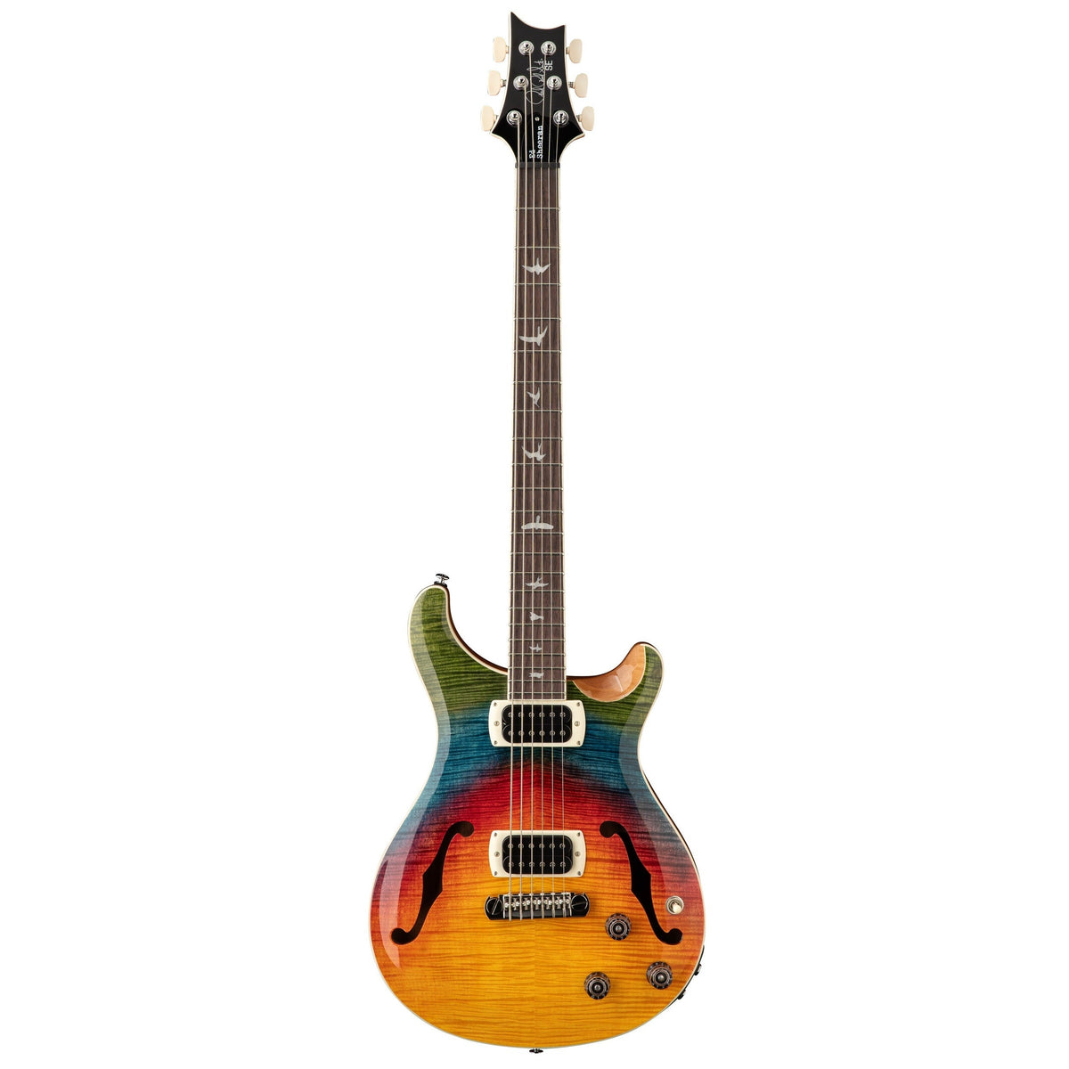 PRS SE Ed Sheeran Hollowbody I Piezo Flat Back Hollowbody Baritone Electric Guitar - Kaleidoscope - MusicMarket