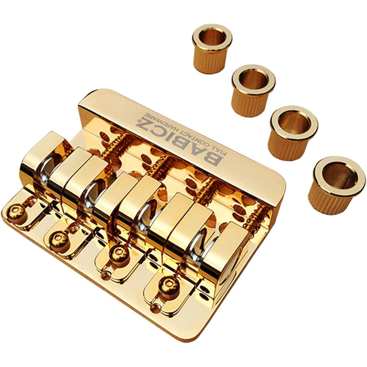 Full Contact Hardware Babicz Original Series FCH4 Bass Guitar Bridge - Gold - MusicMarket