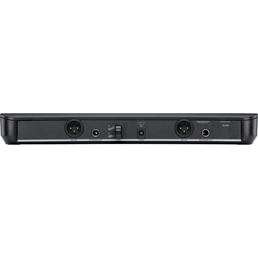 Shure BLX1288/CVL Combo Wireless PG58 and Lavalier System, H9 Band - Open Box, Mint - View 9 | MusicMarket