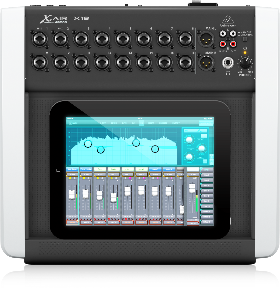 Behringer x18 16-Channel USB Audio Interface for iOS - View 2 | MusicMarket