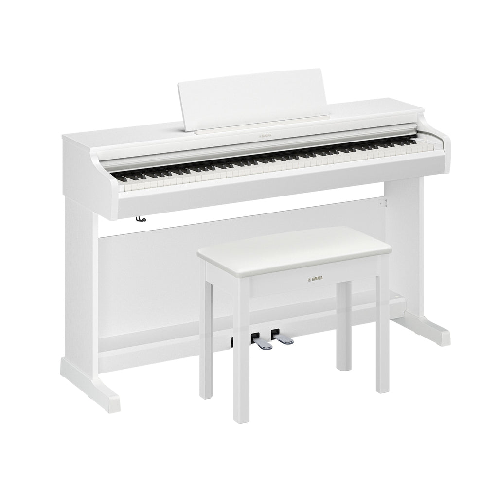 Yamaha Arius YDP166WH 88-Key Weighted Digital Piano - White - View 3 | MusicMarket