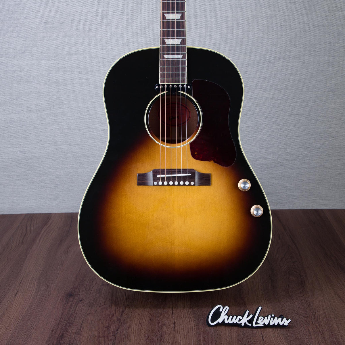 Gibson J160-E Original Mahogany/Spruce Acoustic Electric Guitar - Vintage Sunburst - #23395018 - MusicMarket