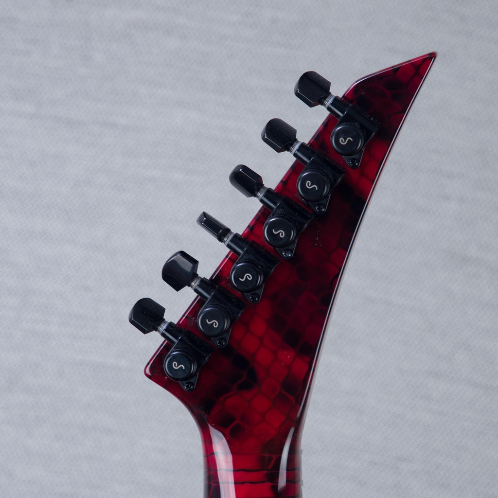 Jackson Custom Shop Warrior Electric Guitar - Snake Skin Red - #J11248 - View 7 | MusicMarket