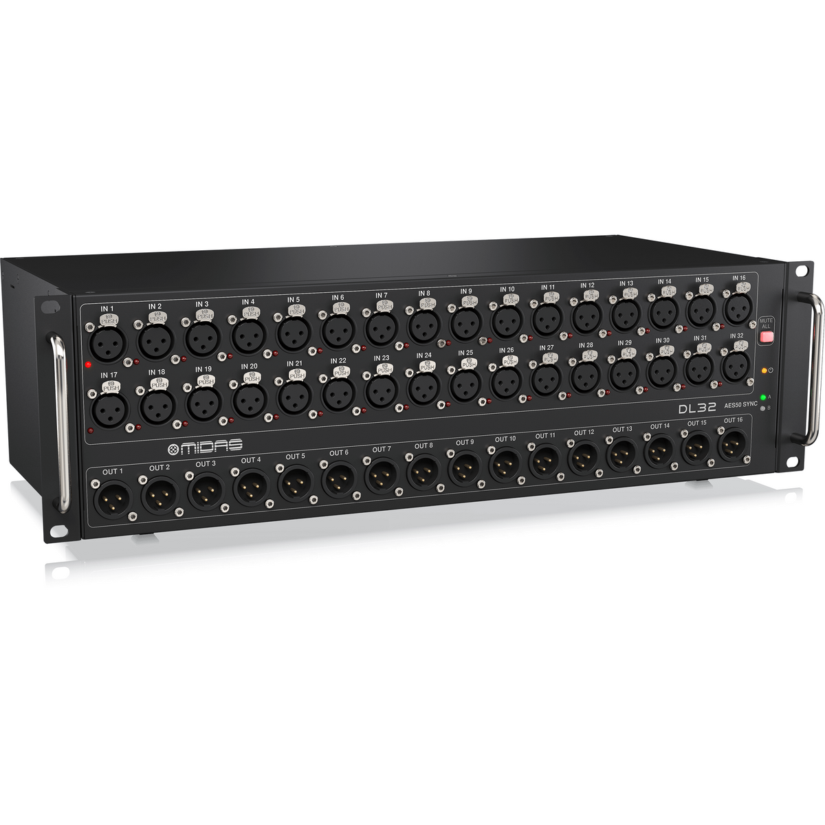 Midas DL32 32-Input/16-Output Stage Box with 32 Microphone Preamps - View 2 | MusicMarket