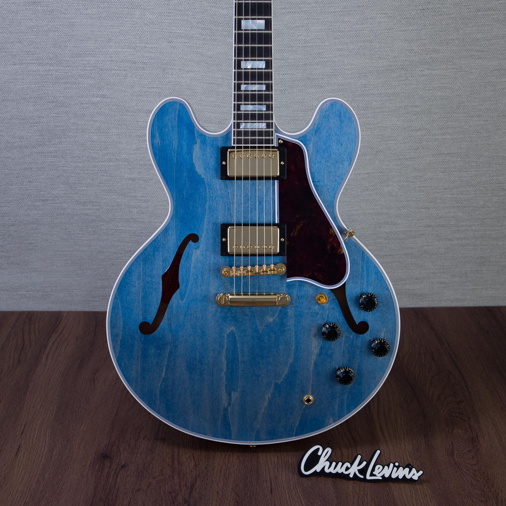 Gibson Custom Shop 59' ES-335 Slim Neck Semi-Hollowbody Electric Guitar - Blue Water - #A960305 - MusicMarket