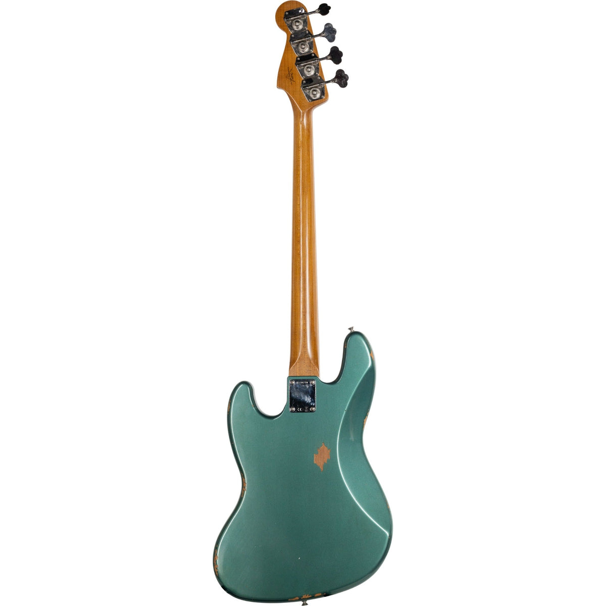 Fender Custom Shop 64 Jazz Bass Guitar Relic - Sherwood Green Metallic - View 2 | MusicMarket