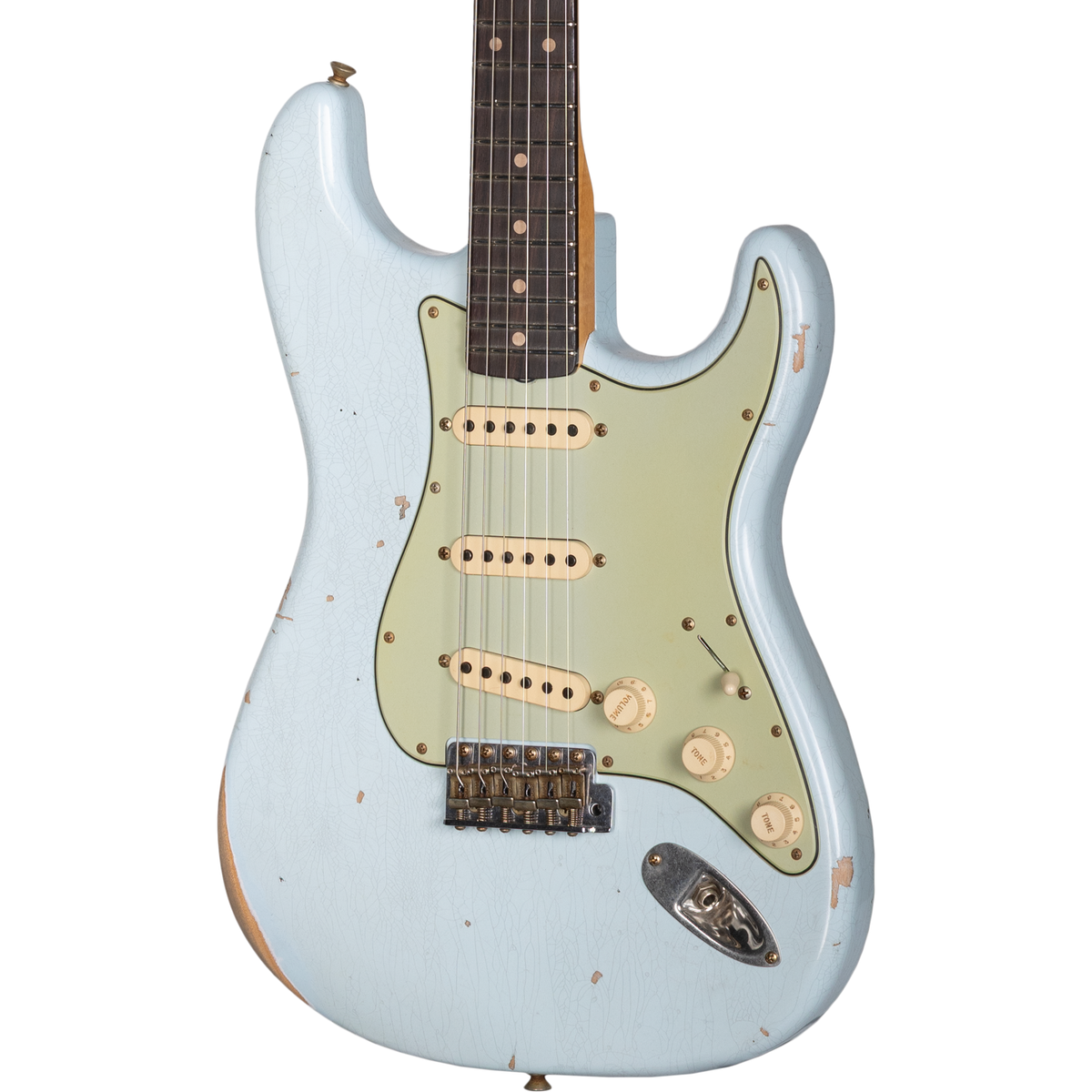 Fender Custom Shop Limited Edition 1960 Strat Relic - Aged Sonic Blue - View 5 | MusicMarket