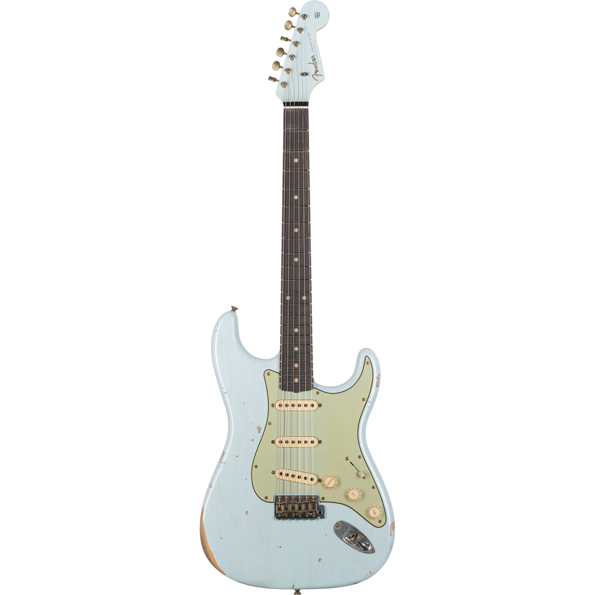 Fender Custom Shop Limited Edition 1960 Strat Relic - Aged Sonic Blue - View 4 | MusicMarket