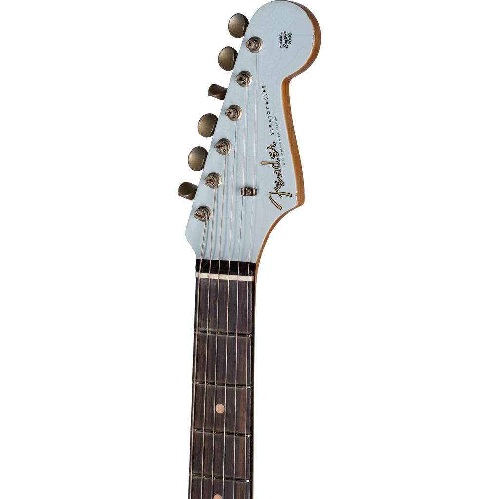 Fender Custom Shop Limited Edition 1960 Strat Relic - Aged Sonic Blue - View 7 | MusicMarket