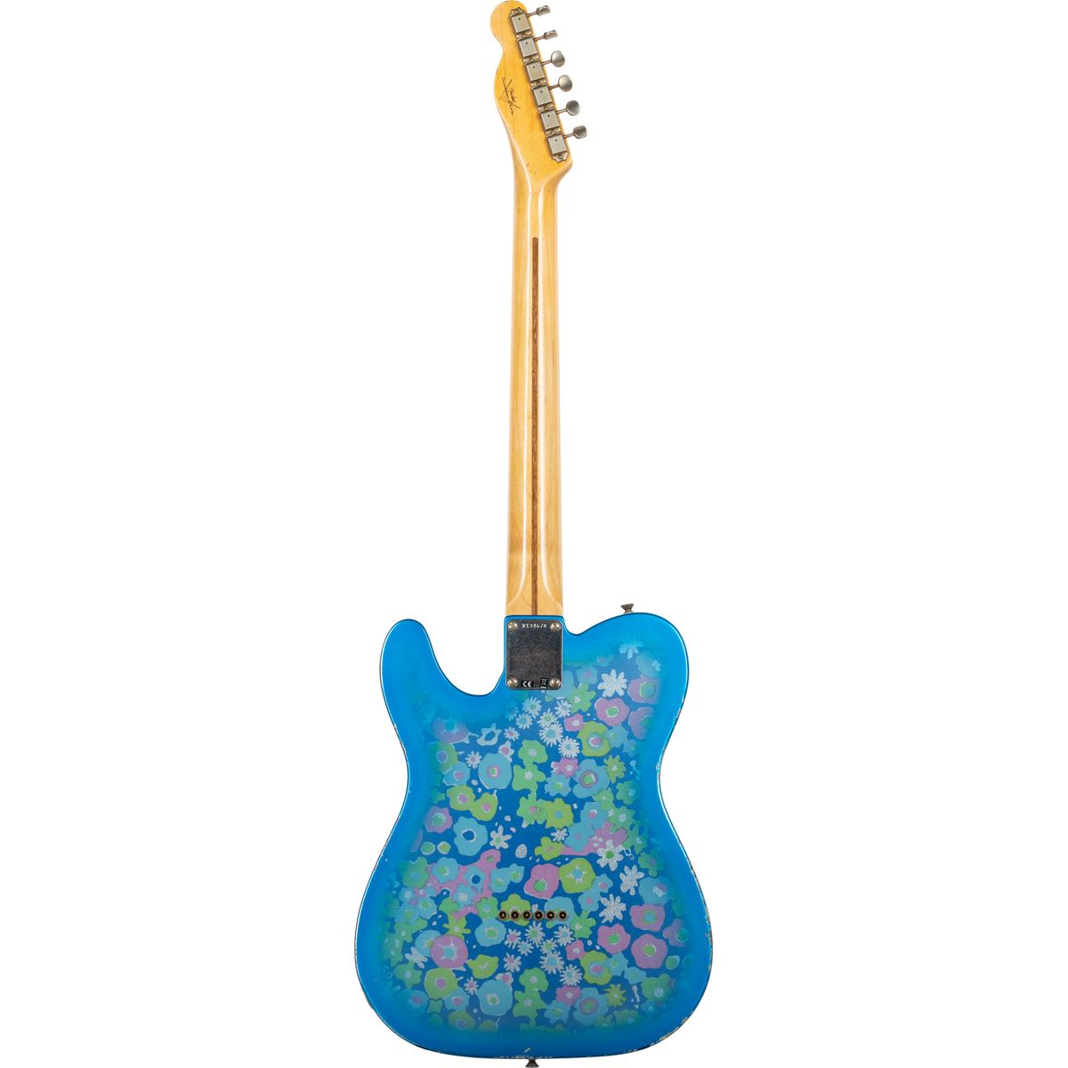 Fender Custom Shop 50's Esquire Relic Electric Guitar - Blue Floral - View 3 | MusicMarket