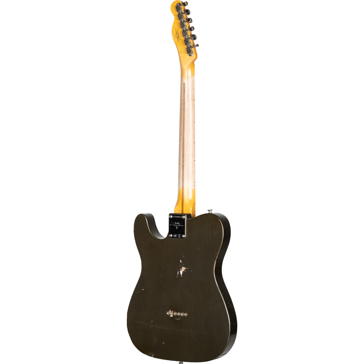 Fender Custom Shop 1956 Esquire Relic with Closet Classic Hardware - Super Aged Charcoal Frost Metallic - View 3 |