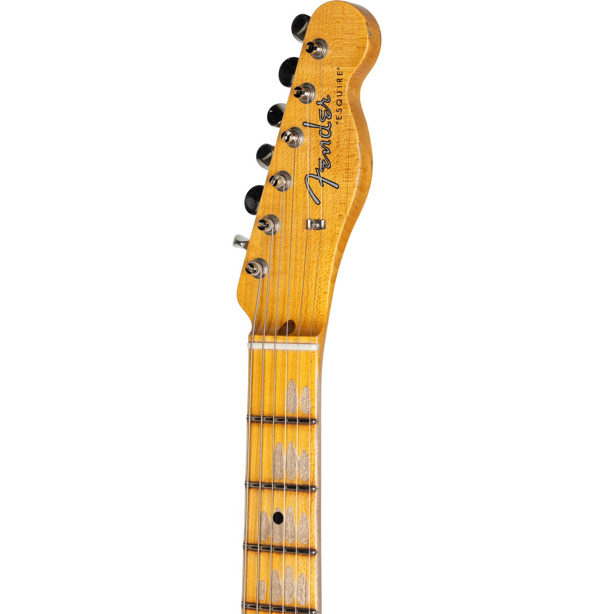 Fender Custom Shop 1956 Esquire Relic with Closet Classic Hardware - Super Aged Charcoal Frost Metallic - View 8 |