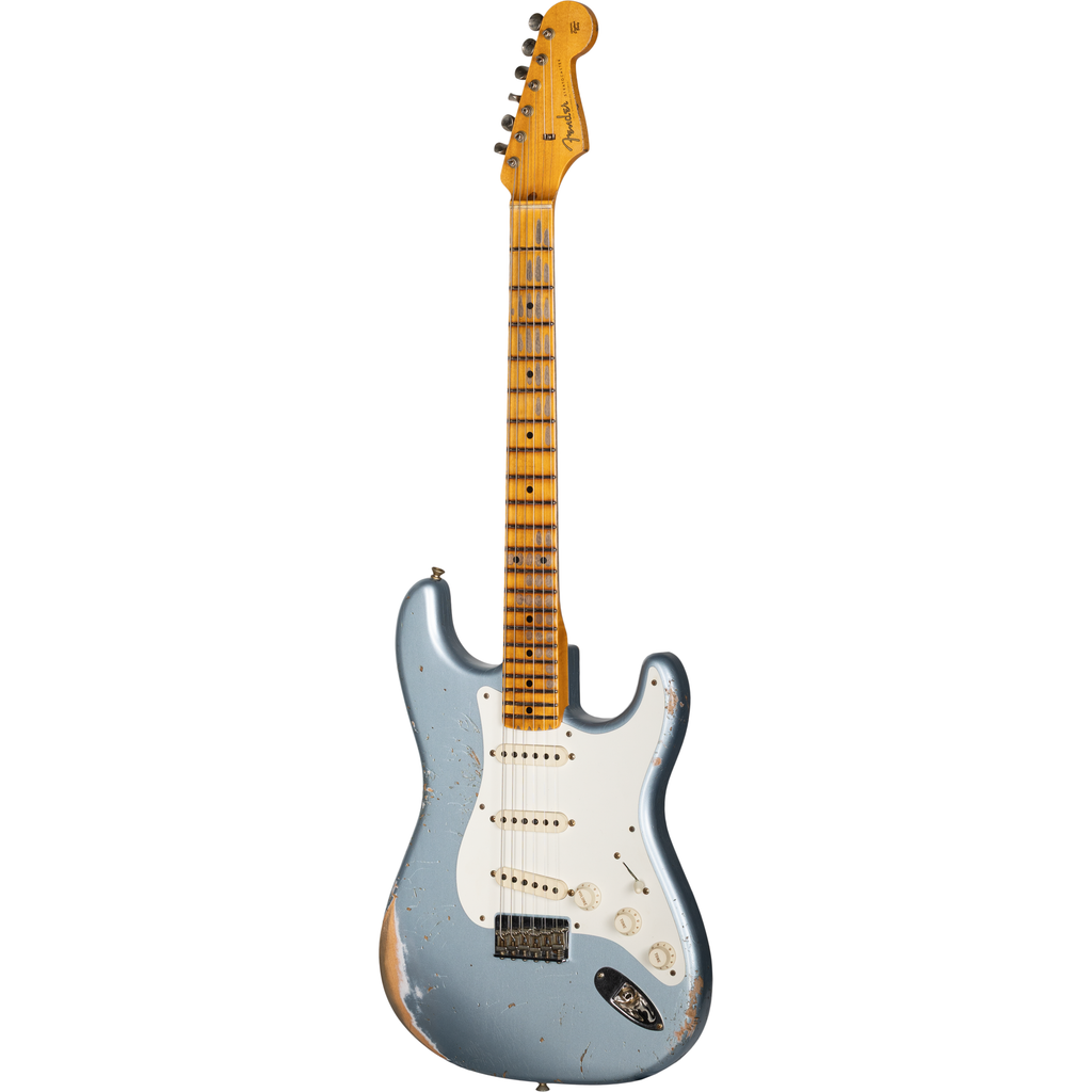 Fender Custom Shop 1956 Hardtail Stratocaster Heavy Relic - Faded Blue Ice Metallic - View 2 | MusicMarket