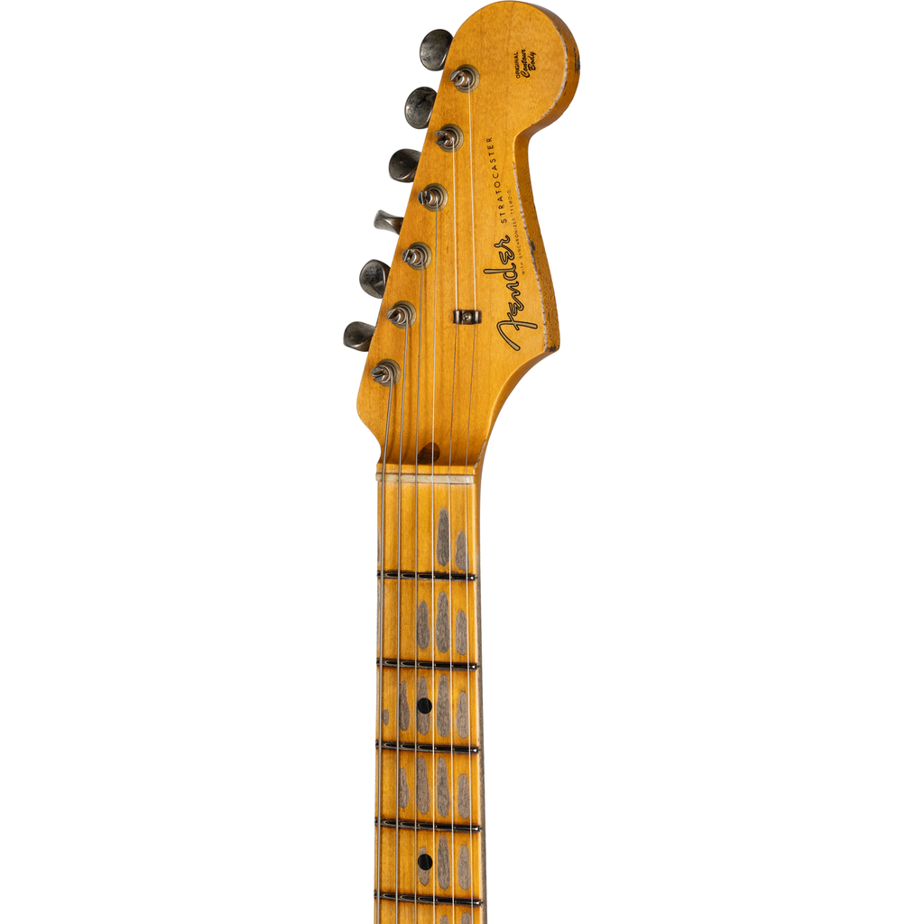 Fender Custom Shop 1956 Hardtail Stratocaster Heavy Relic - Faded Blue Ice Metallic - View 7 | MusicMarket