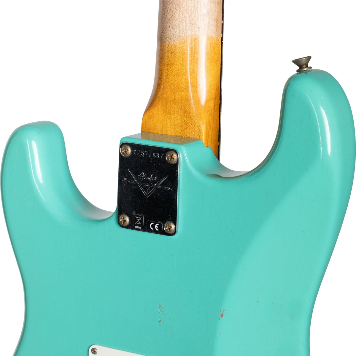 Fender Custom Shop S24 LTD L-Series ‘64 Stratocaster Journeyman - Aged Sea Foam Green - View 8 | MusicMarket