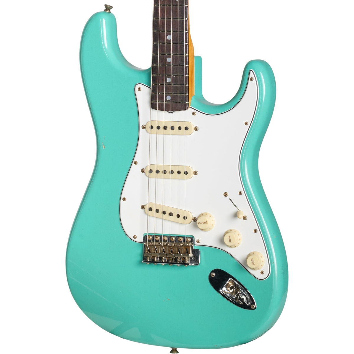 Fender Custom Shop S24 LTD L-Series ‘64 Stratocaster Journeyman - Aged Sea Foam Green - View 5 | MusicMarket
