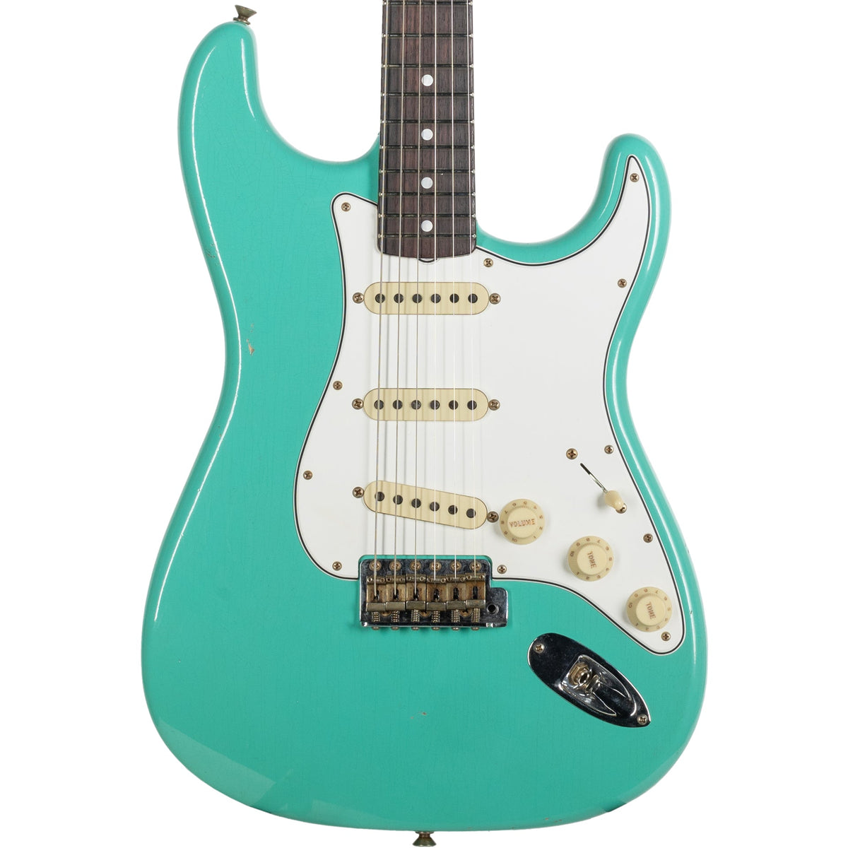 Fender Custom Shop S24 LTD L-Series ‘64 Stratocaster Journeyman - Aged Sea Foam Green - MusicMarket