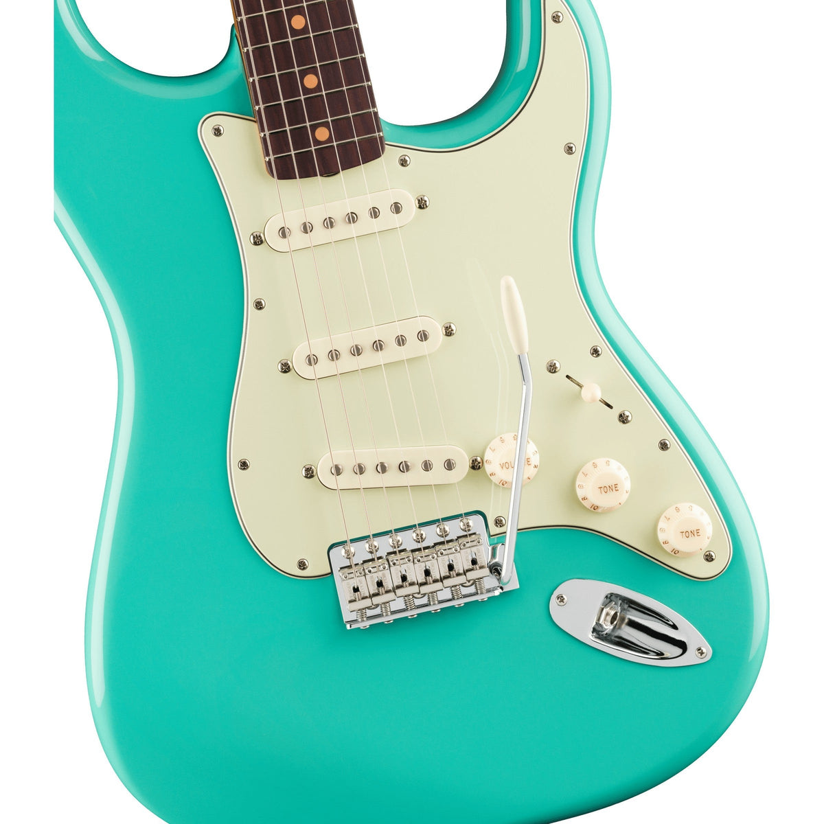 Fender Vintera III Early '60s Stratocaster Electric Guitar, Rosewood Fingerboard - Seafoam Green - View 3 | MusicMarket