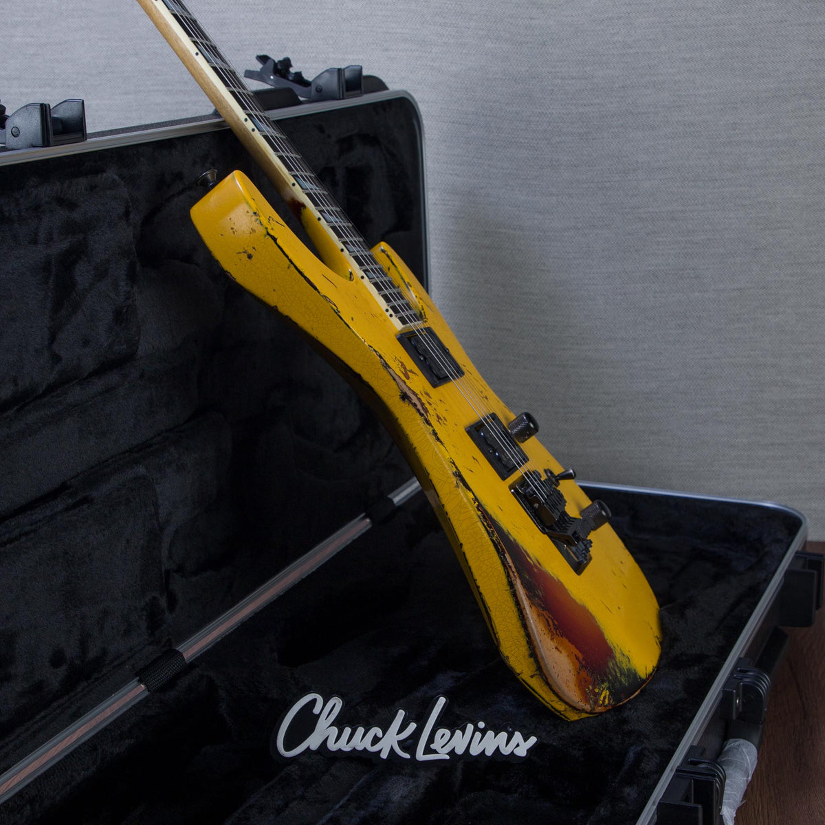 Jackson Custom Shop USA Special Edition Soloist Electric Guitar - Taxi Cab Yellow - #J11313 - View 9 | MusicMarket
