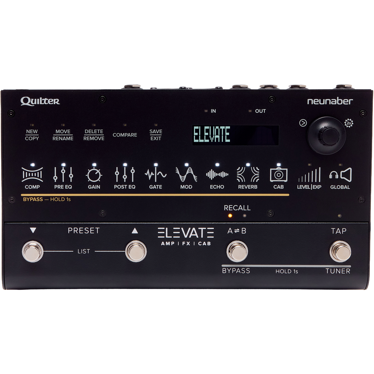 Quilter Elevate Intuitive Guitar Engine Multi-Effects Pedal - MusicMarket