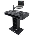 ProX XZF-DJCTBL Control Tower DJ Podium for Pioneer DDJ-REV7 XDJ-XZ FLX10 RANE Four - Black Finish - MusicMarket