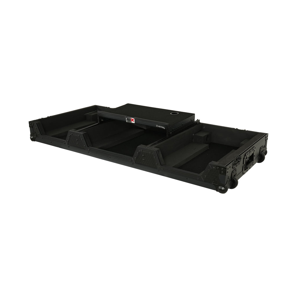 Pro X XS-CDM3KV10A9 WLTBL with Laptop Shelf and Low Profile Wheels - Black - View 2 | MusicMarket