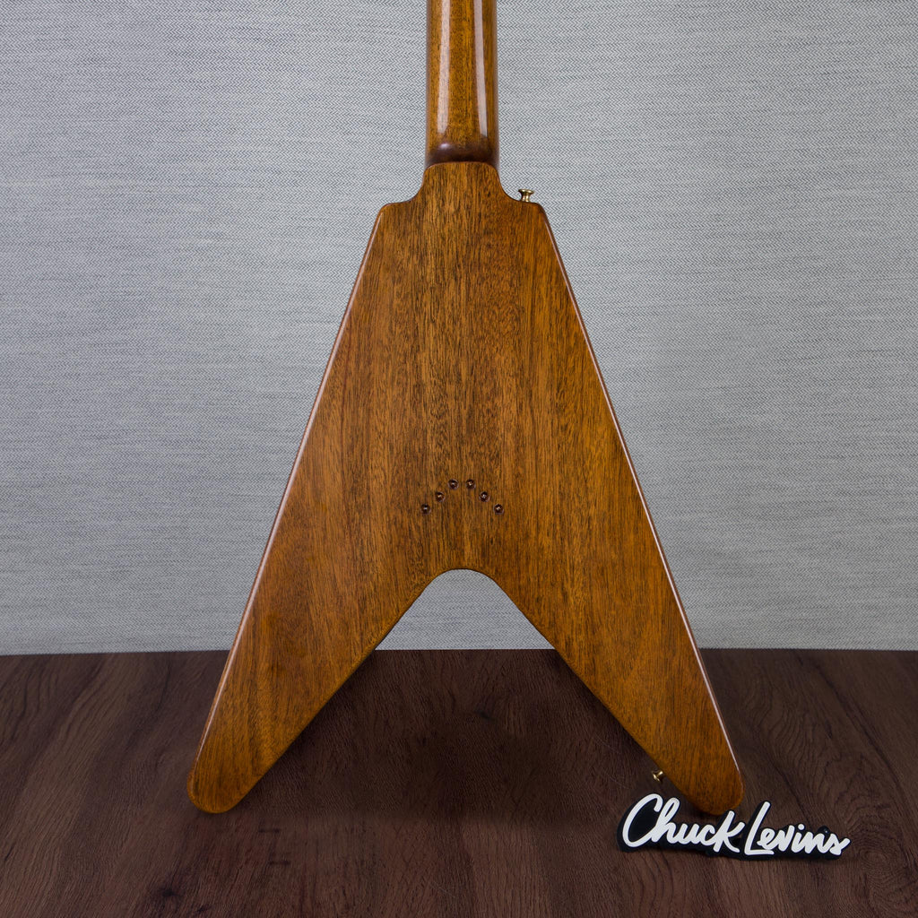 Gibson Custom Shop 1958 Mahogany Flying V Reissue Electric Guitar - Antique Natural - #851115 - View 5 | MusicMarket